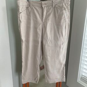 NYDJ linen tencel crop pants